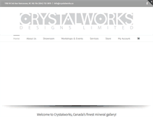 Tablet Screenshot of crystalworks.ca